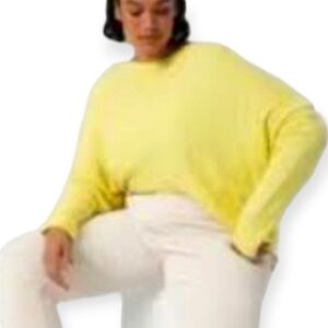 By Anthropologie Damania Yellow Asymmetrical Lightweight Pullover Sweater Small